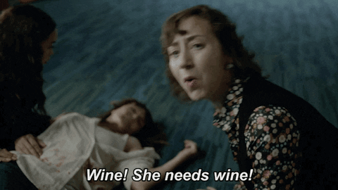 Image result for i need wine gif