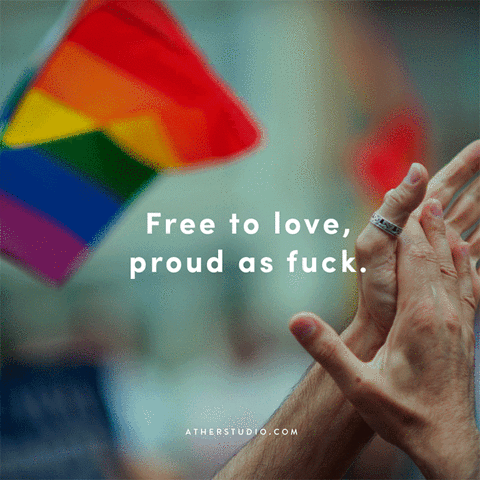 atherstudio love gay pride humans GIF