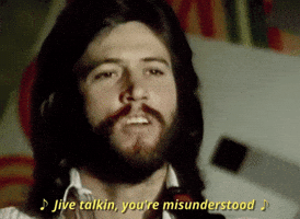 jive talking you're misunderstood GIF by Bee Gees