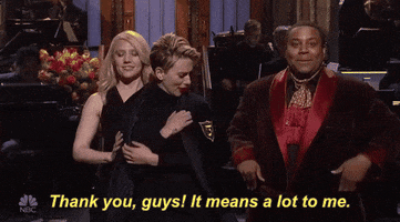 Scarlett Johansson Thank You GIF by Saturday Night Live