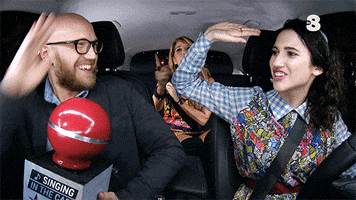 high five lodovica comello GIF by SINGING IN THE CAR