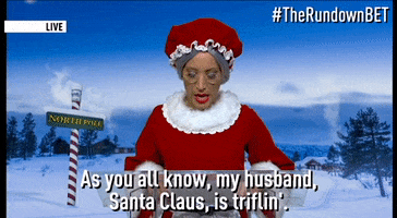 santa claus lol GIF by The Rundown with Robin Thede