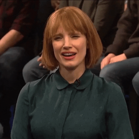woke jessica chastain GIF by Saturday Night Live