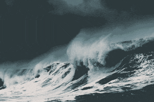 wave storm GIF by Evan Hilton