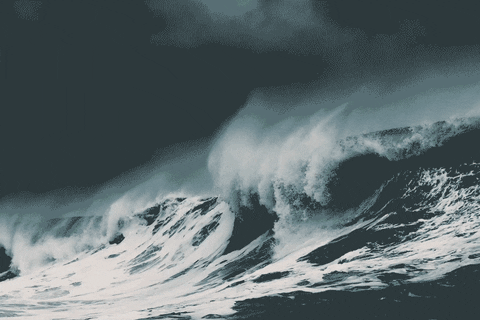 Wave Storm GIF by Evan Hilton - Find & Share on GIPHY