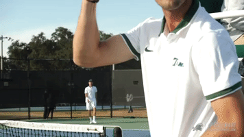 men's tennis GIF by GreenWave