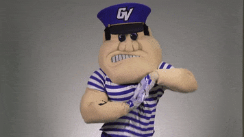 louie the laker arm wave GIF by Grand Valley State University