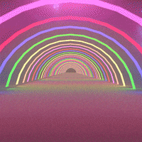 Rainbow Bridge GIF by Michael Hazani