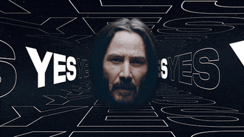 Keanu Reeves Yes GIF by Squarespace