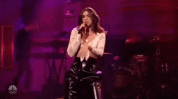 dua lipa singing GIF by Saturday Night Live