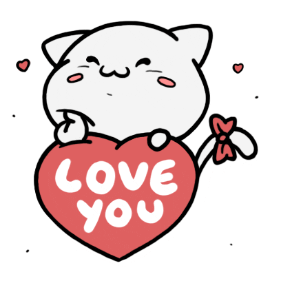 I Love You Hearts Sticker By Aminal Sticker for iOS & Android | GIPHY