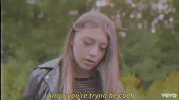 i know you're tryna be cool GIF by Baker Grace
