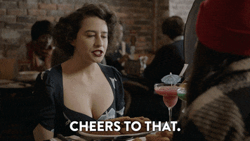 Abbi Jacobson Cheers GIF by Broad City