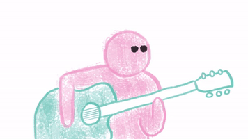 pink guitar GIF