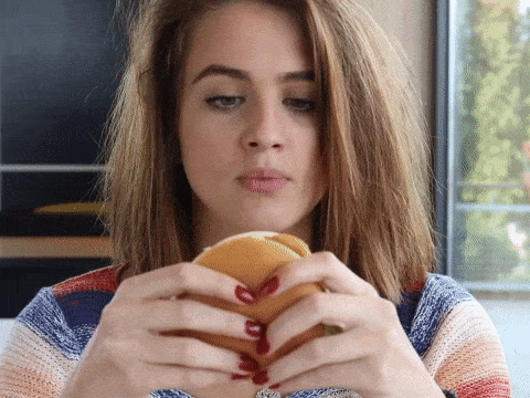 Image result for burger eating gif