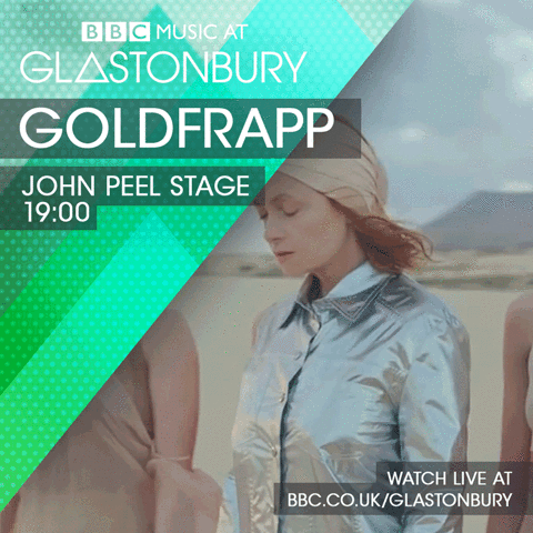 bbc glastonbury GIF by Goldfrapp