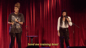 phoebe robinson send e training bras GIF by 2 Dope Queens Podcast