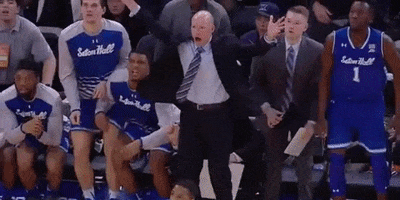 college basketball coach GIF by BIG EAST Conference