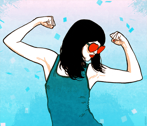 strong love yourself GIF by Rebecca Hendin