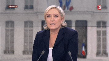 marine le pen yeux GIF by franceinfo