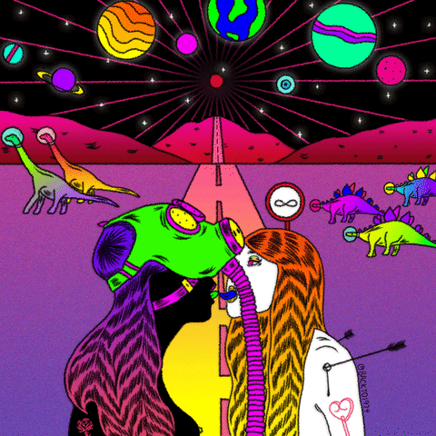 outer space love GIF by Rock The Paper
