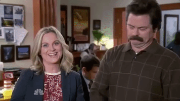 high five parks and rec GIF