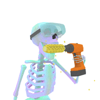 Skeleton Corn GIF by jjjjjohn
