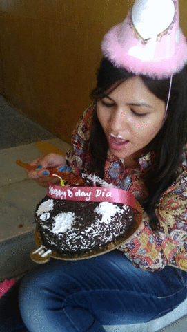 bhuvneshkumarsingh birthday cake animated gifs happy birthday gif crazy girl birthday cake GIF
