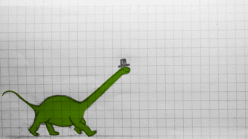 briannecharnigo dinosaur flip flip book flippity flip flop GIF