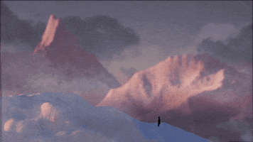 snow mountains GIF by Petit Biscuit