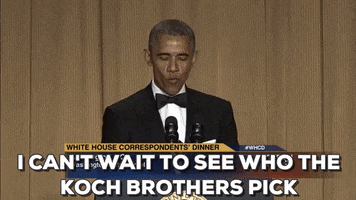barack obama i can't wait to see who the koch brothers pick GIF by Obama