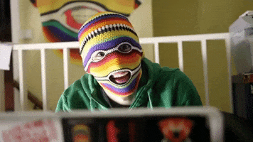 mask multicolor balaclava GIF by Charlie Mars
