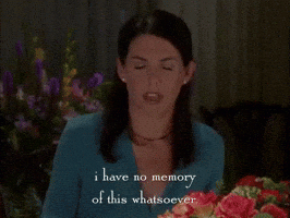 cant remember lorelai gilmore GIF by Gilmore Girls