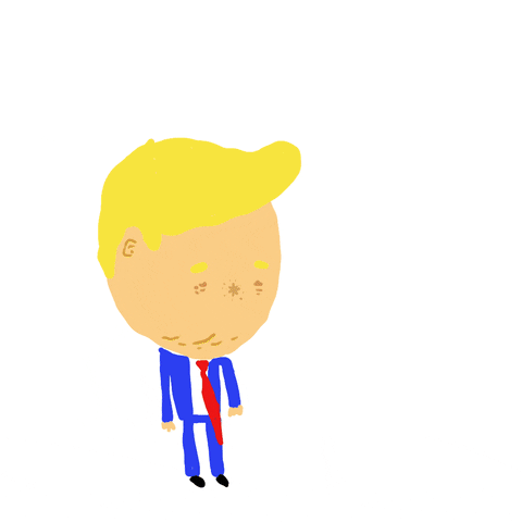 Cartoon Trump GIF by Squirlart