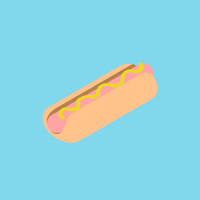 Hot Dog Art GIF by Mathew Lucas