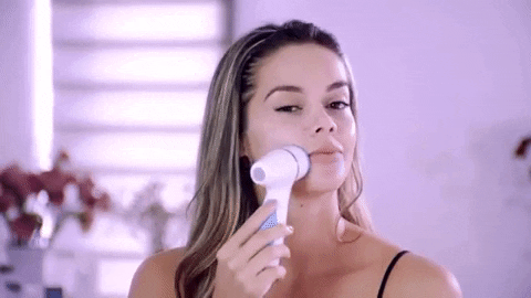 Image result for face cleansing brush giphy"