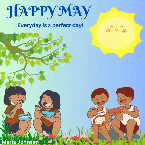 Happy May GIF by Maria Johnsen