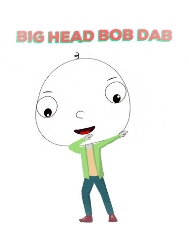 Dab Dabbing GIF by BigHeadBob.com