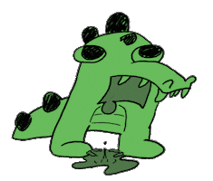 Hungry Drool Sticker
