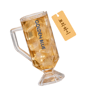 Quartz Highball Sticker by golden blue