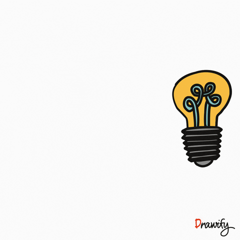 Light Up Idea GIF by Drawify