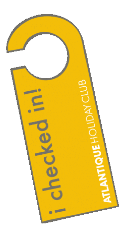 Check In Do Not Disturb Sticker by Atlantique Holiday Club