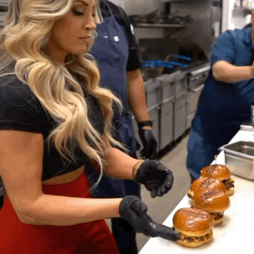 Proud Burger GIF by Trish Stratus