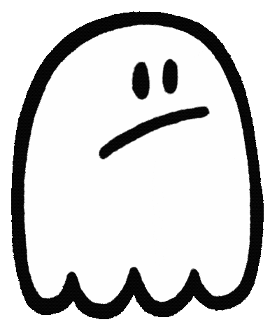 Sad Halloween Sticker by Phil Corbett