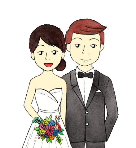 Happy Wedding Sticker by Hildha Dewi