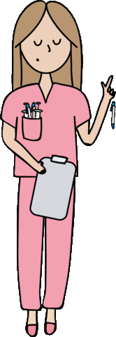 nurse no Sticker by Enfermera en apuros