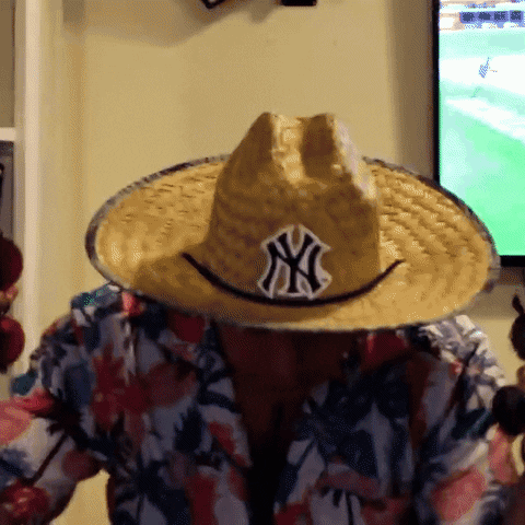 Yankees Hat Smile GIF by Jomboy Media