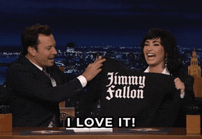 Demi Lovato Thank You GIF by The Tonight Show Starring Jimmy Fallon