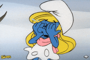 Sad The Smurfs GIF by Boomerang Official