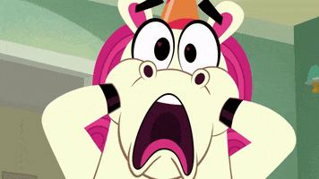 shocked oh no GIF by Go Away Unicorn